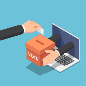 Illustration d'un vote électronique